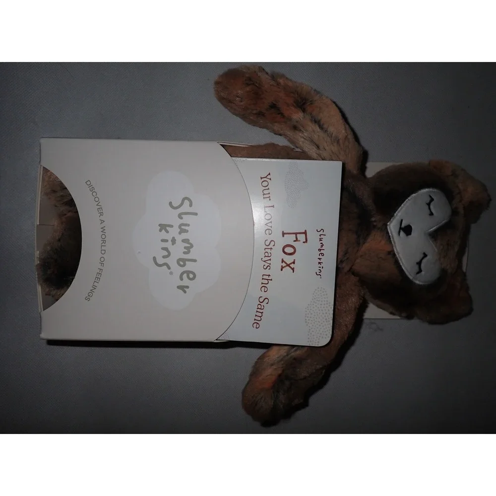 Slumberkins Woodland Fox Kin Plush Stuffed Animal Book Set Family Change 14